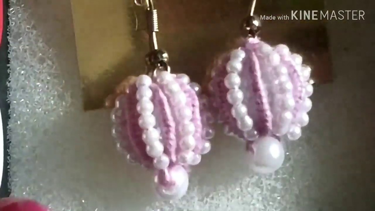 292-Cute ,beaded,handmade ear rings(Hindi/Urdu)