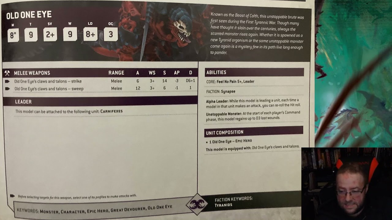 Lets Talk Tyranids: Old One Eye