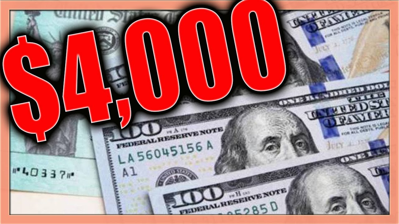 STIMULUS UPDATE: $4,000 Big Fat Stimulus Check | Tax Credit