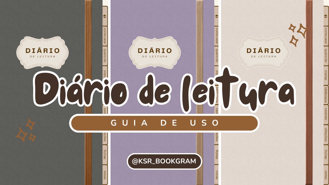 ✨Como usar seu Diário de leitura Completo✨ #papelariadigital #aesthetic
