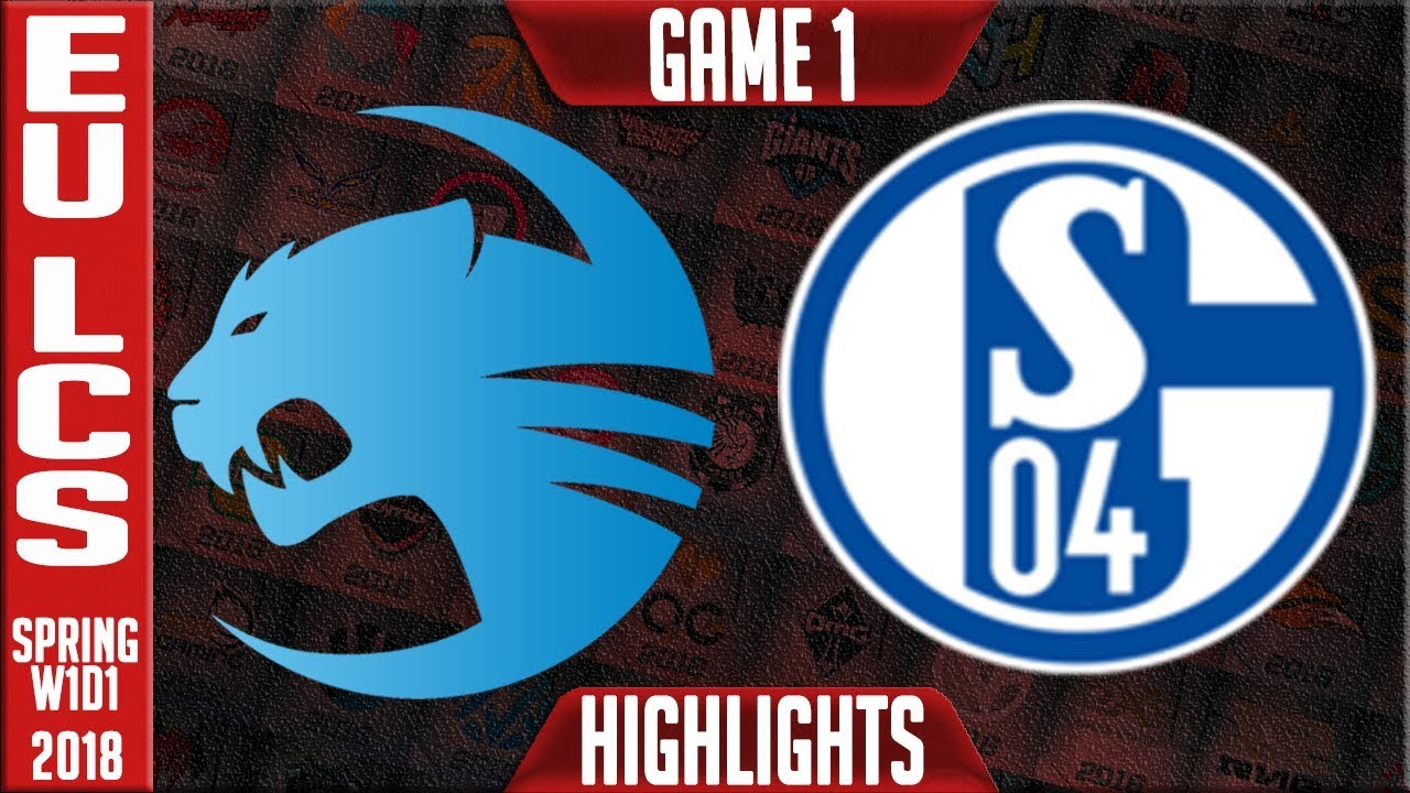 ROC vs S04 Highlights | EU LCS Spring 2018 W1D1 | Roccat vs Schalke 04