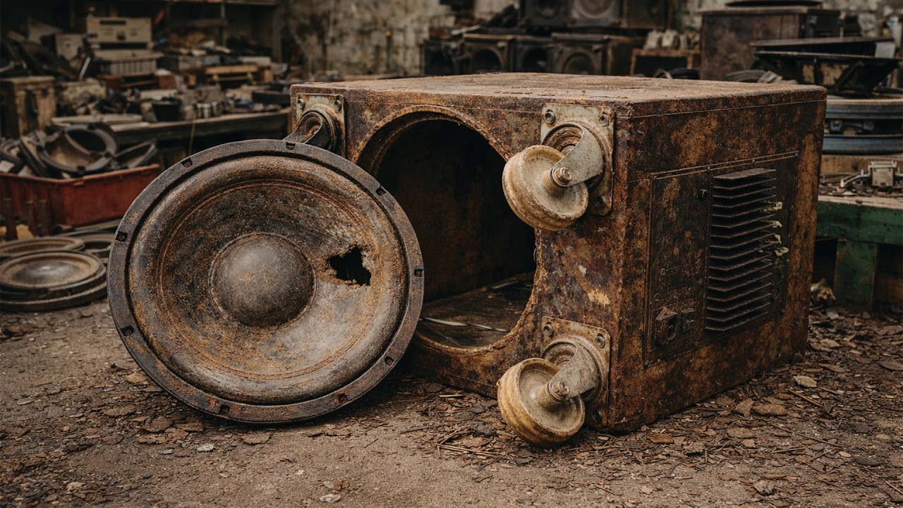 Restoring Severely Damaged 5000W Subwoofer // The Woofer Driver Was Rusted After Years Of Use.