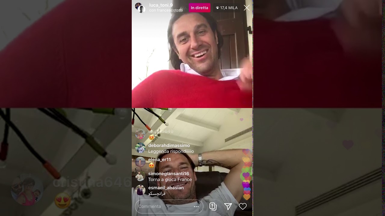 Risate tra Totti E Toni - Diretta Intera
