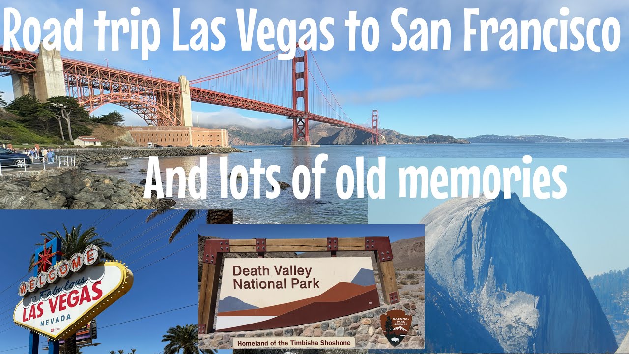 Road Trip From Las Vegas to San Francisco visiting Death Valley and Yosemite national park