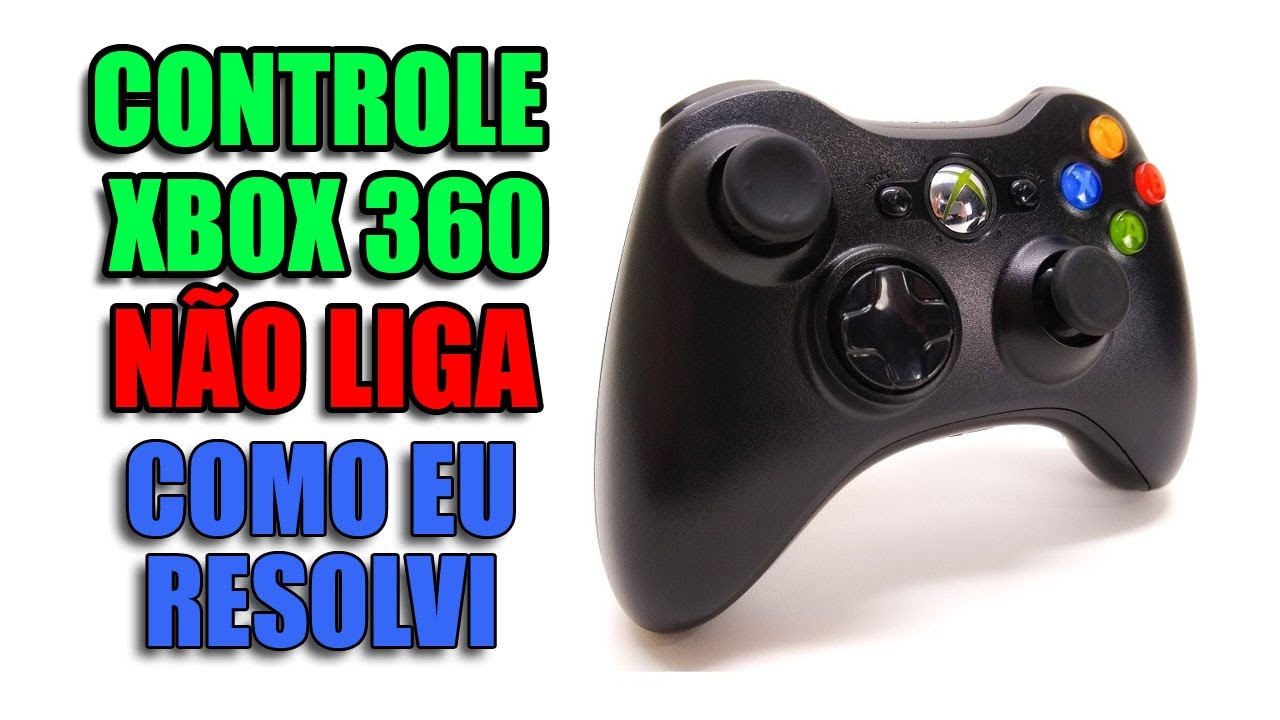 Controle Xbox 360 não liga
