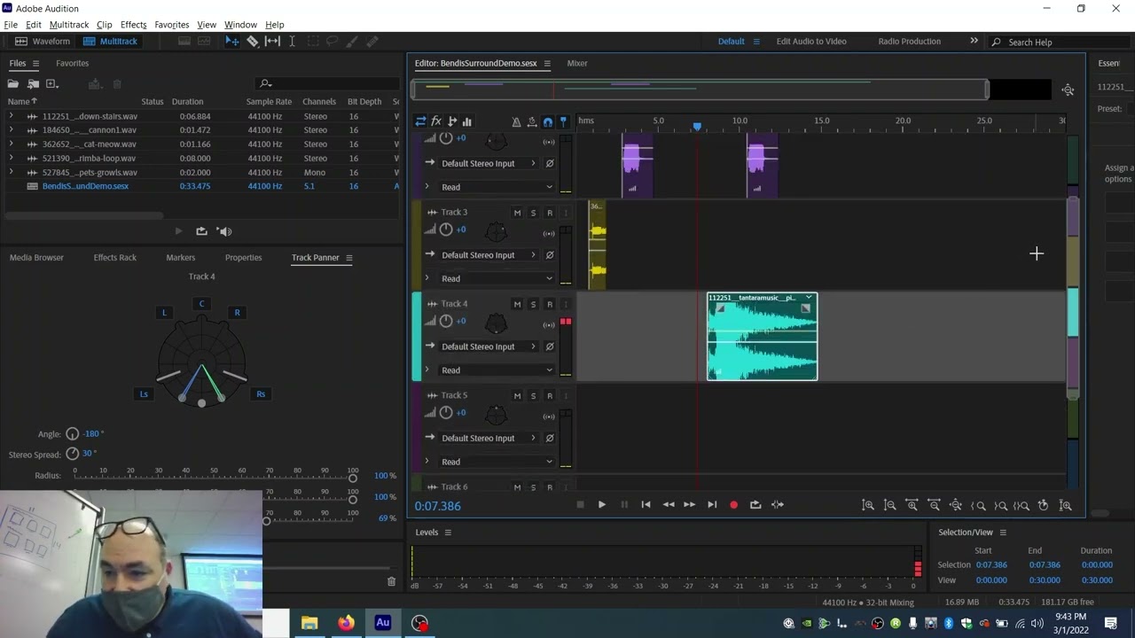 Surround Sound in Adobe Audition Tutorial