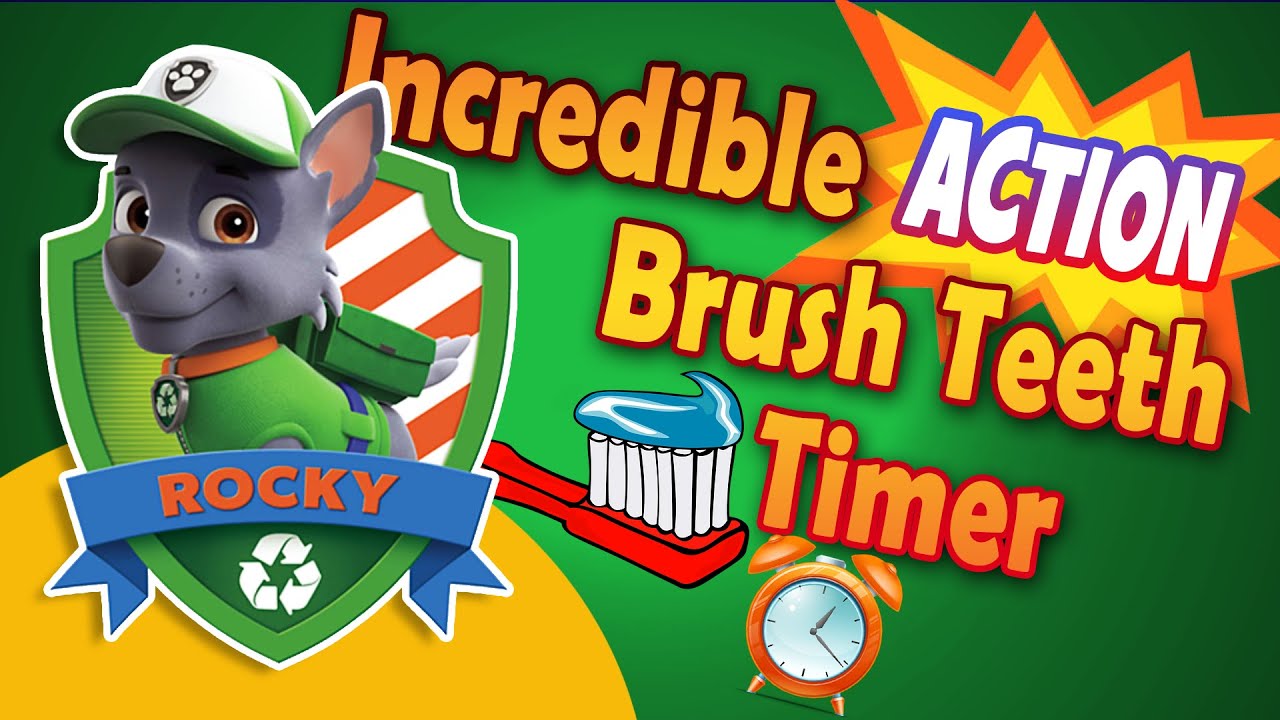 Incredible Action Timer Paw Patrol - Rocky