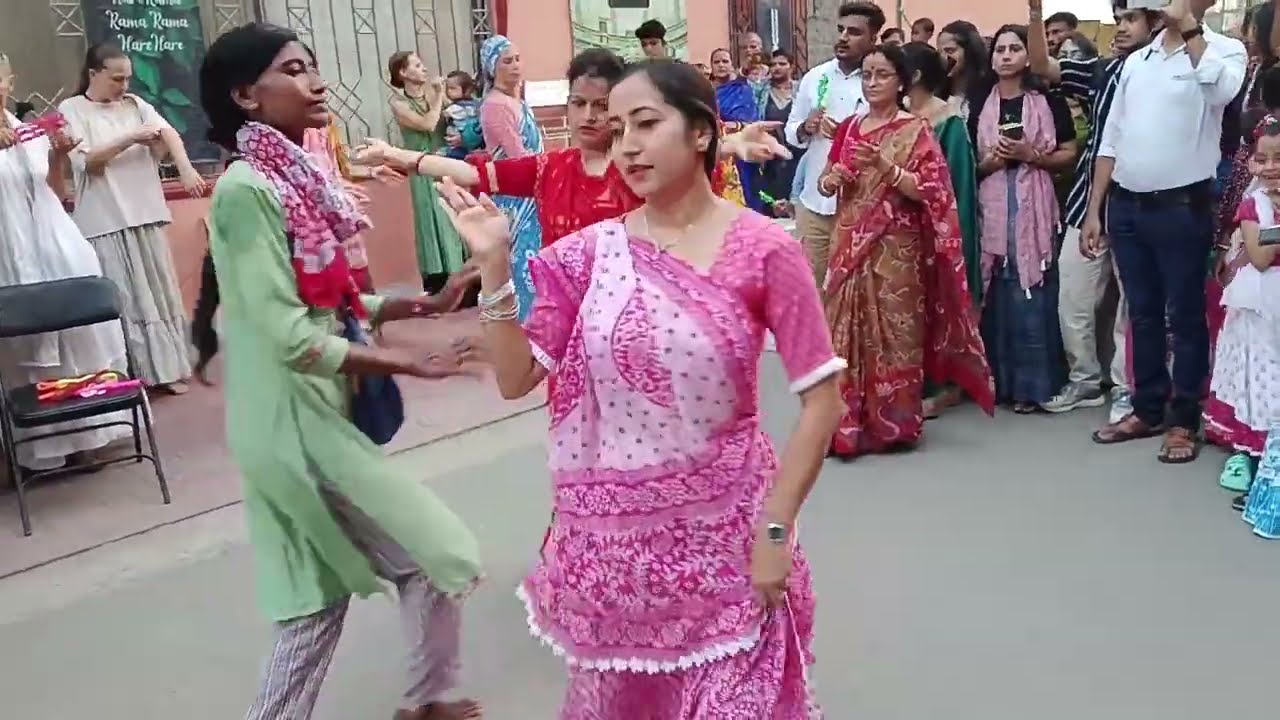 অপূর্ব হরিনাম সংকীর্তন নাচ গান,,#হরে কৃষ্ণ #রাধেরাধে #dance #হরে #love #mayapurtv #iskcontemple #go