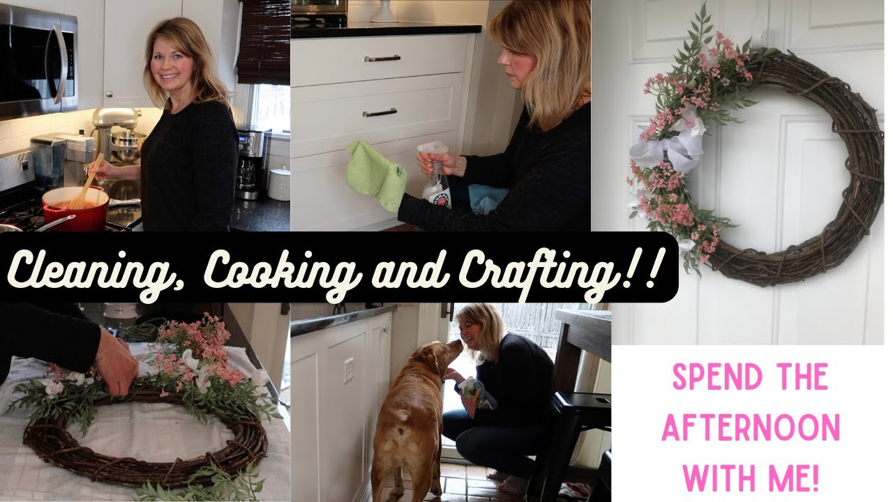 Vlog #2!! Spend The Afternoon With Me! Cleaning, Crafting and Cooking! Also A Small Shoe Haul!