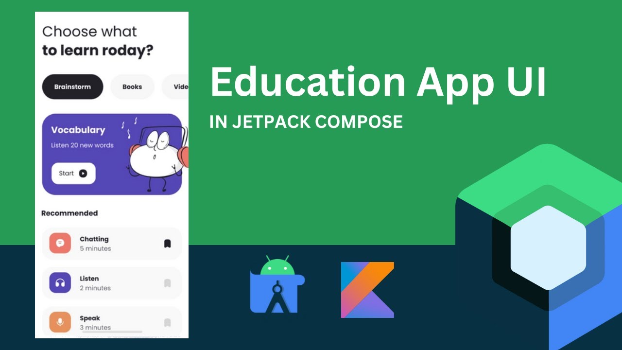 Education App UI - Android Jetpack Compose Tutorial