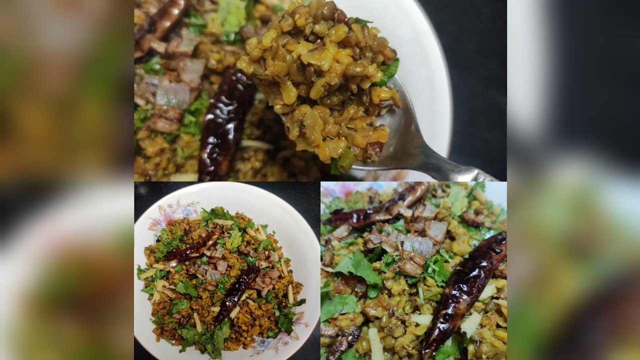 Dry Chilka Moong Dal(Split Green Gram)Recipe.Phele toh bache nahi agar bach jai toh parathe banae😋😋