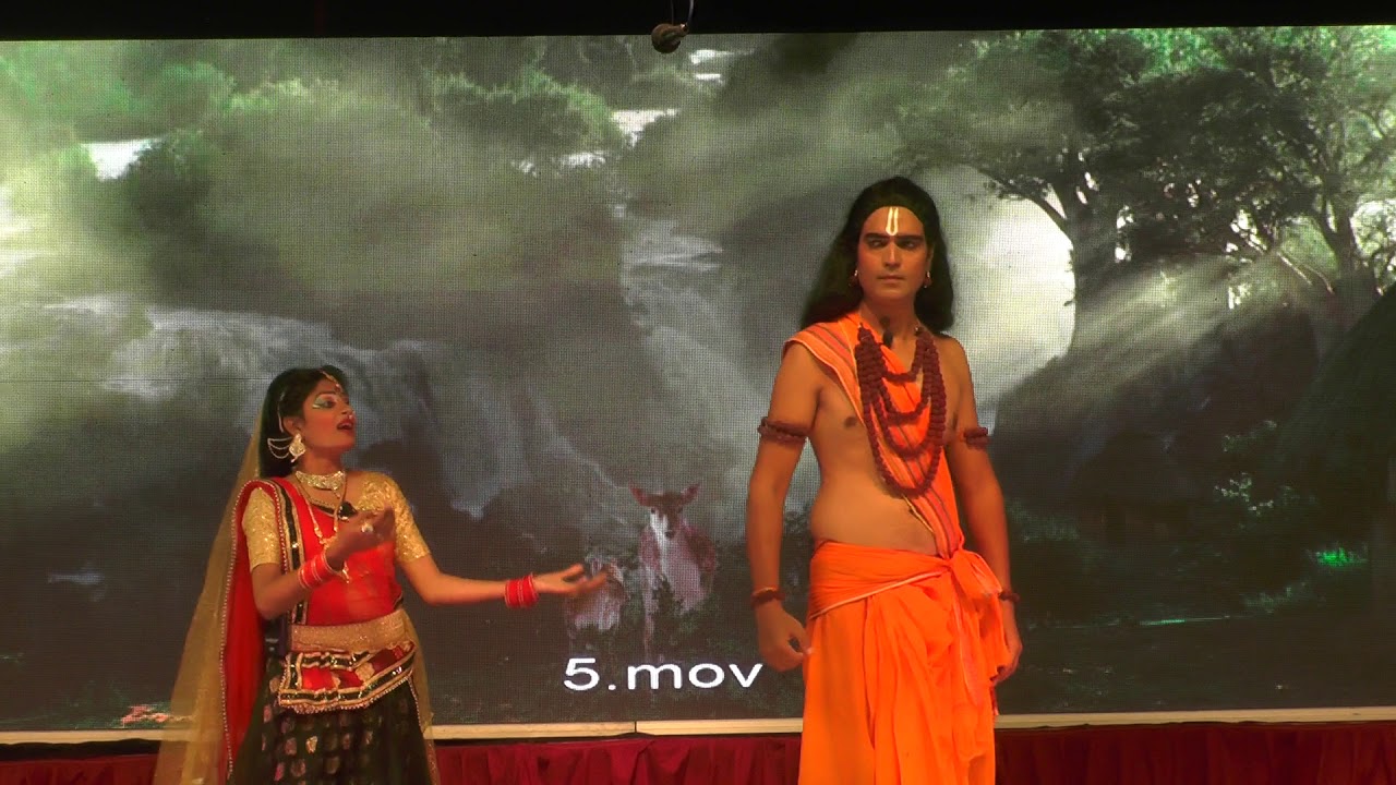 Shurpanakha trying to attract Rama and then Laxmana.