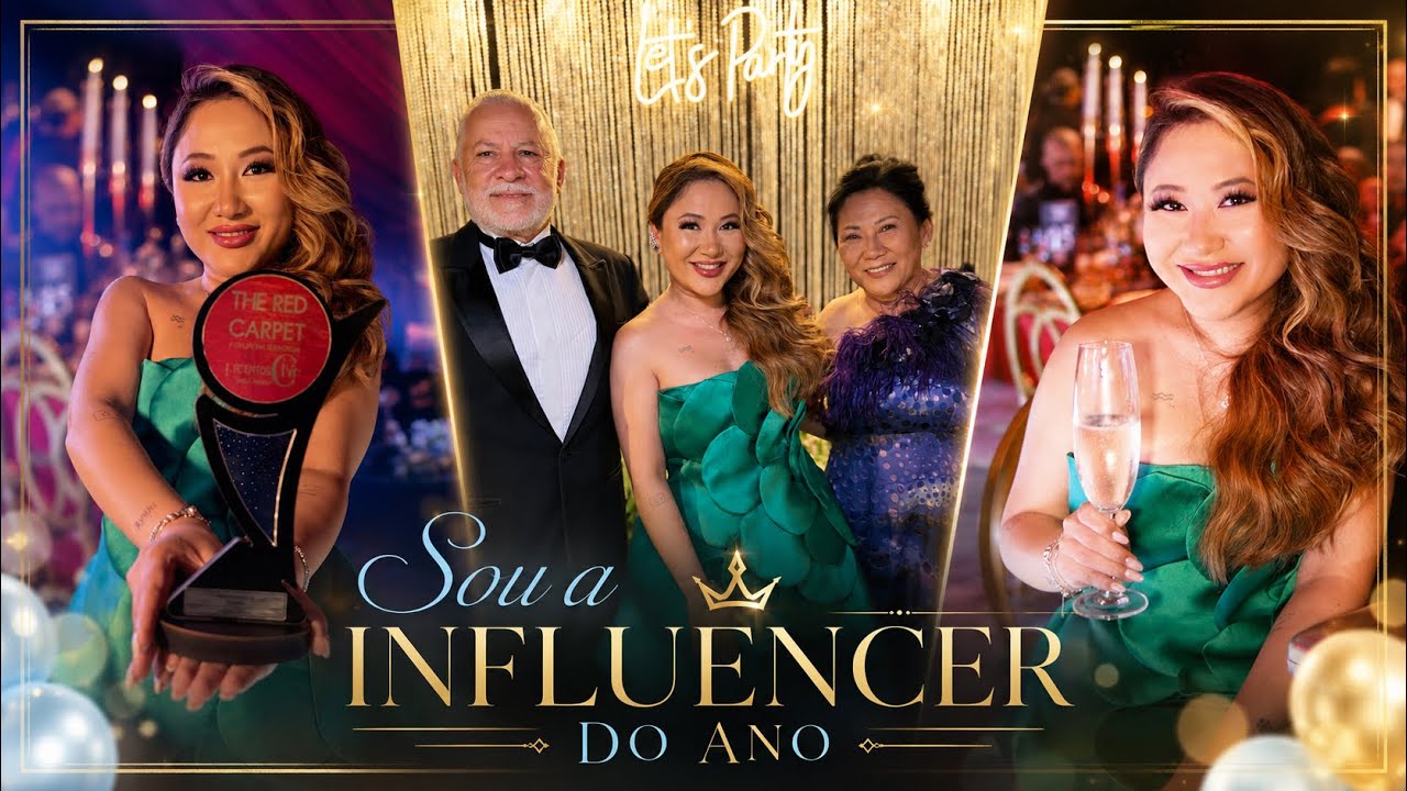 Ganhei o pr&ecirc;mio de influencer do ano na minha cidade 