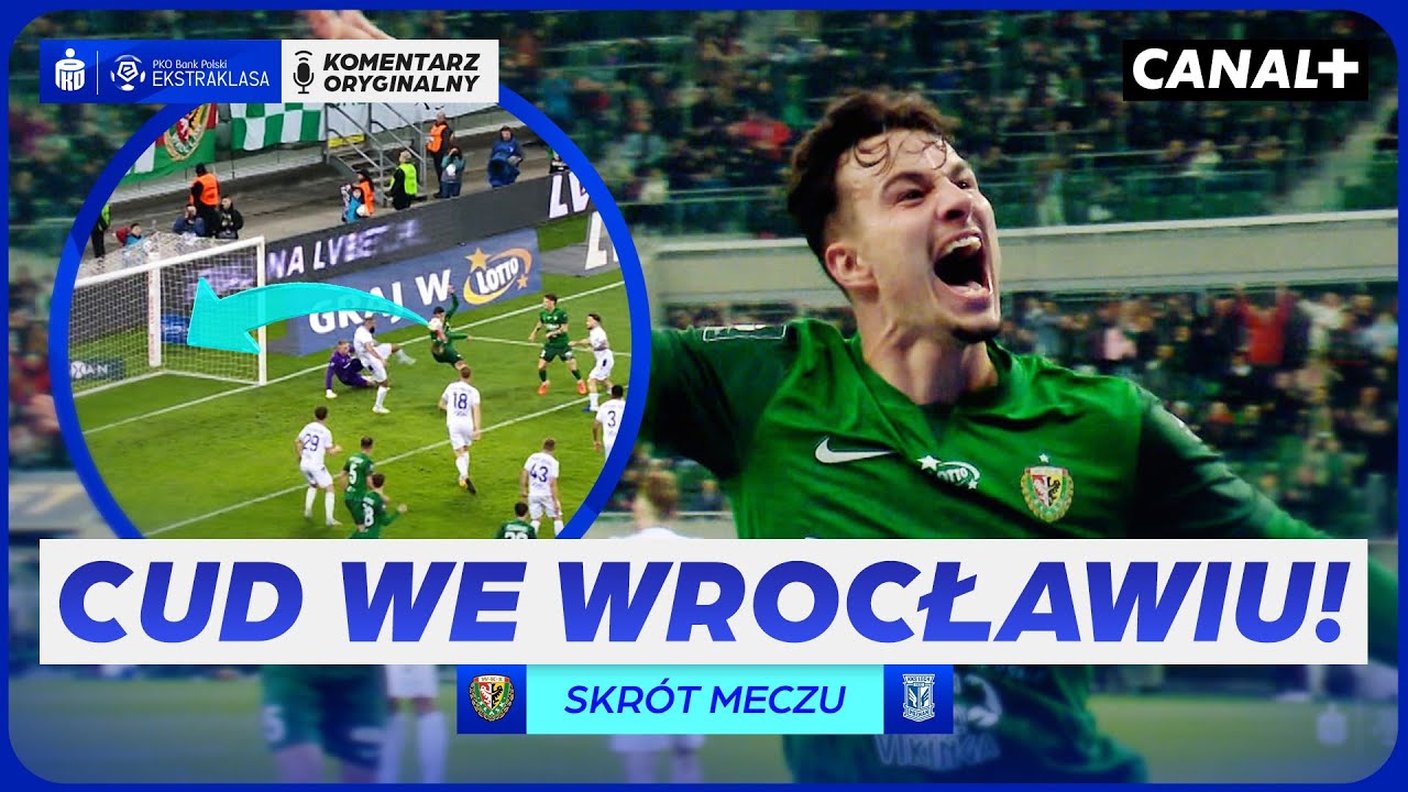 OSŁUPIENIE! KOLEJORZ NA DESKACH! ŚLĄSK - LECH, SKRÓT MECZU