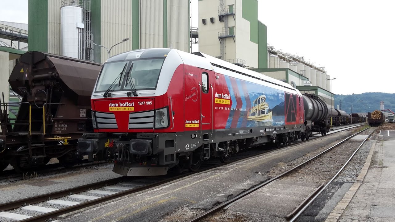 Führerstandsmitfahrt v. Wels Vbf nach Aschach.d.Donau . ÖBB Strecke  (cab ride Aschacherbahn )