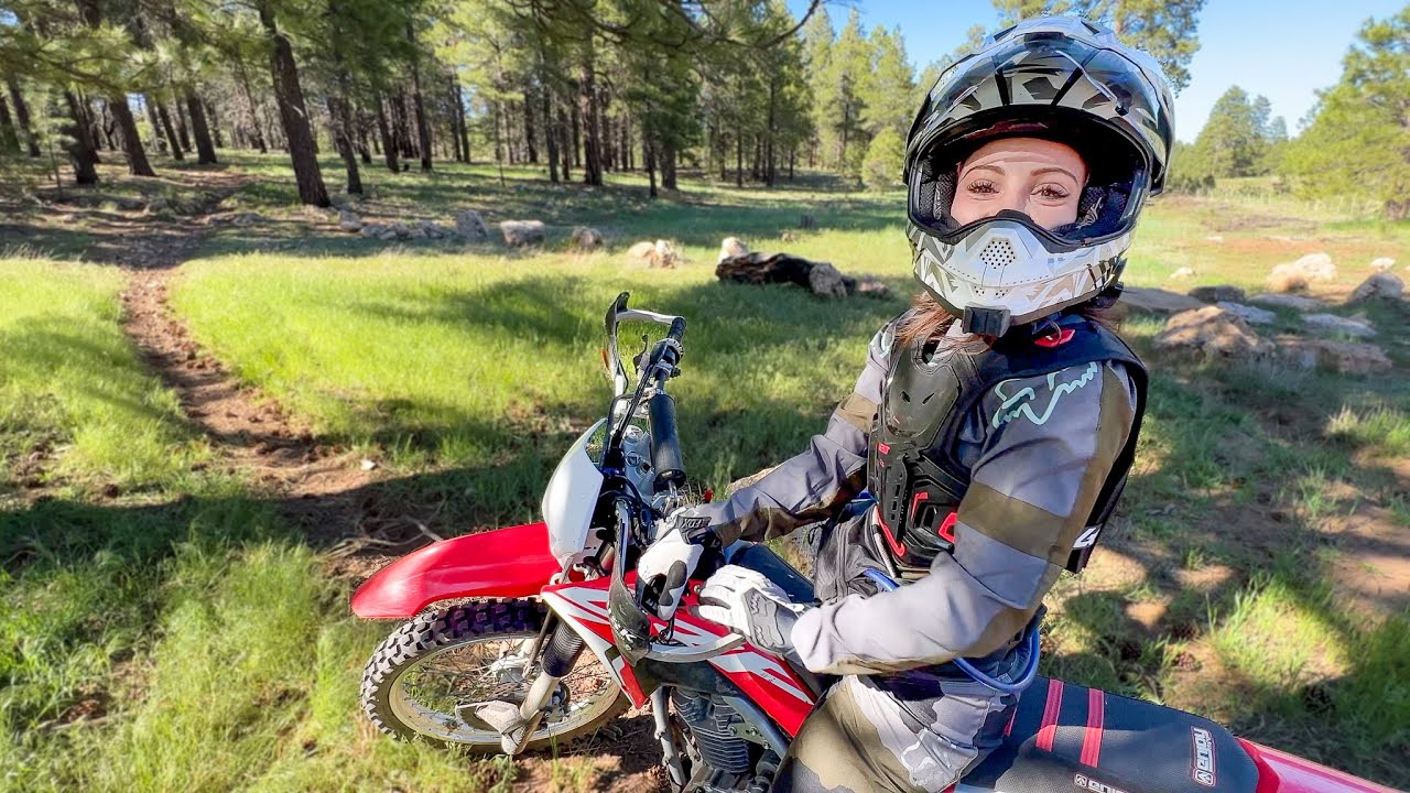 Мы катались на наших детских велосипедах на GNARLY Single Track - CRF250F Enduro