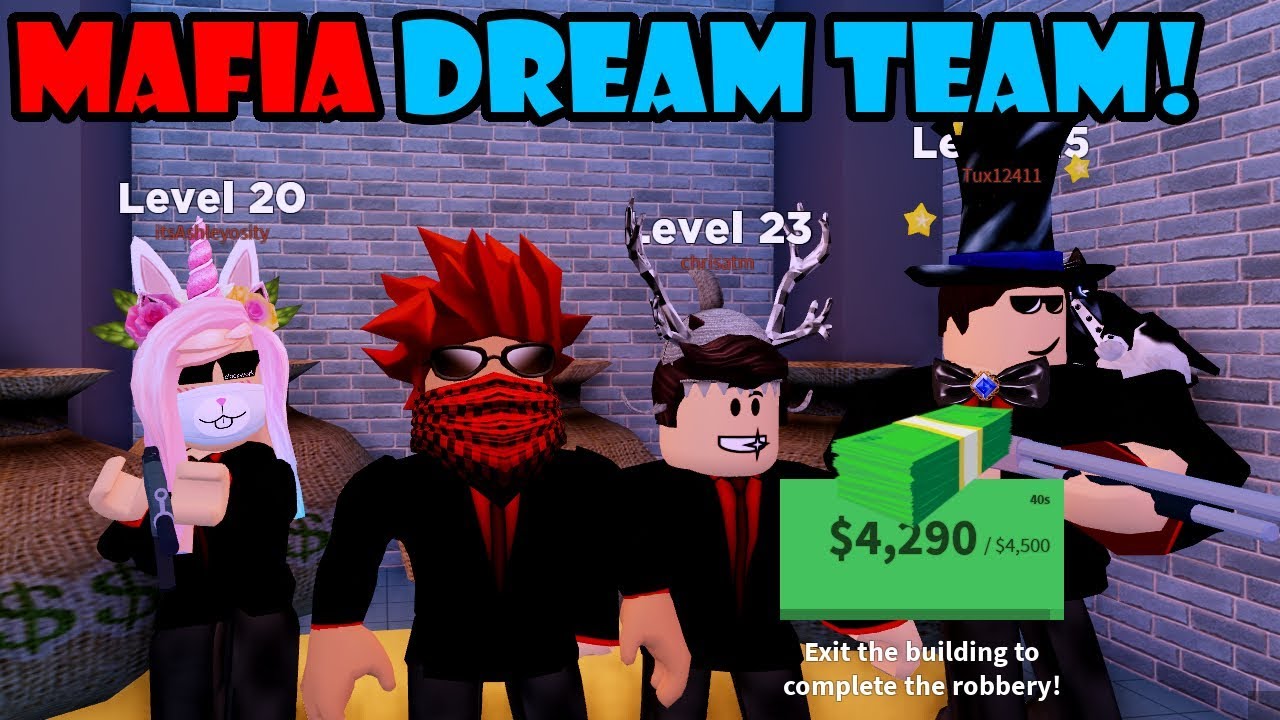 DREAM TEAM MAFIA TAKES OVER THE TOWN! Roblox JAILBREAK