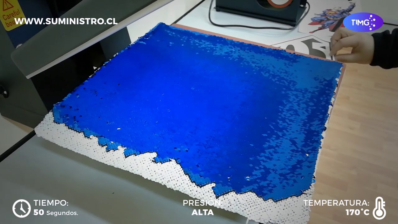 ▶ Cómo hacer una sublimación  para un cojín lentejuela