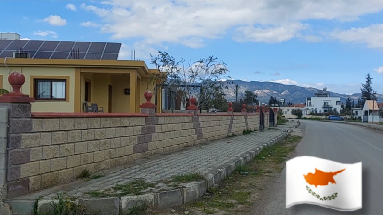 Ulukisla village north Cyprus 2022. pleasant view.