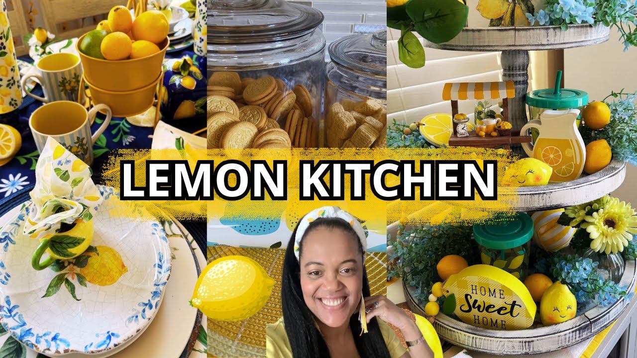 NEW #LEMON #DECOR THEMED KITCHEN: #SUMMER #DECORATEWITHME 2025