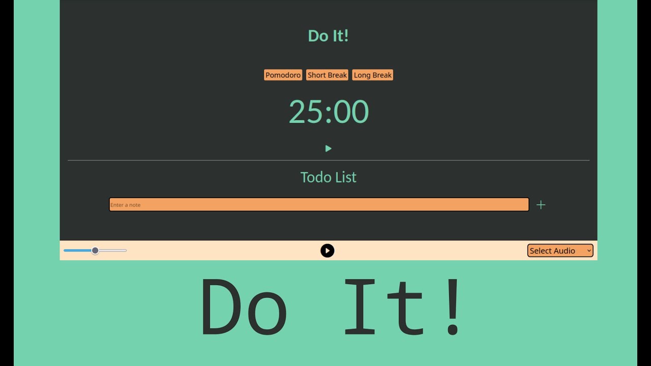 Do It! - Productivity Web App - CS50 Final Project