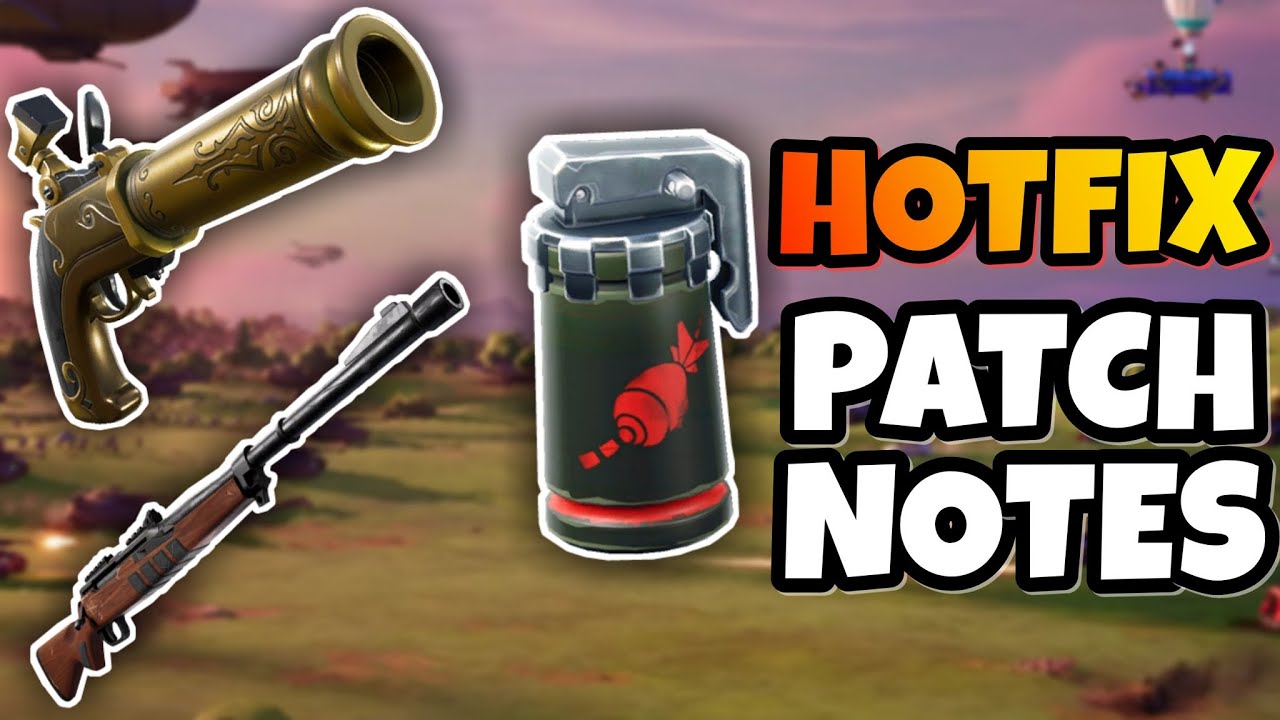 FORTNITE HOTFIX PATCH NOTES : AIR STRIKE + TRICKSHOT UNVAULTS (Air Strike Gameplay + Trailer)