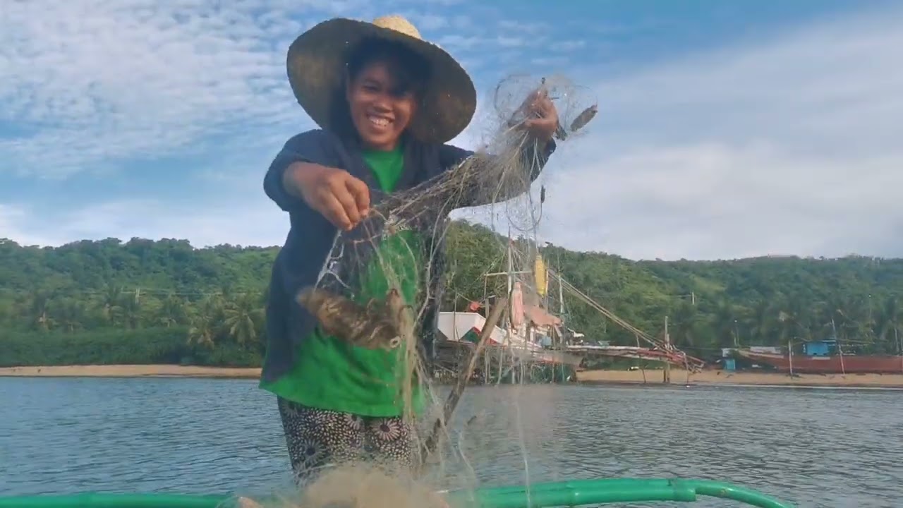 Pagtaan ng lambat ang daming alimasag | crabs
