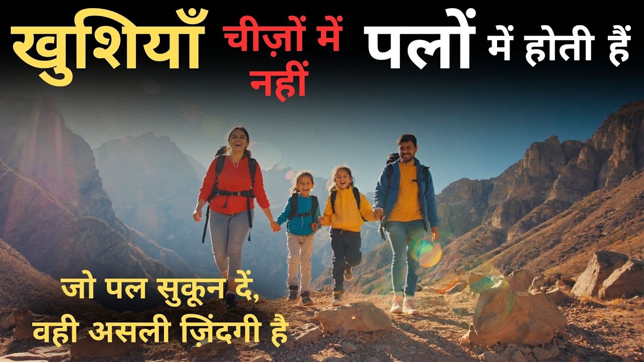 Happiness is in Moments, Not Things | Hindi Motivational Story on Life & Relationships