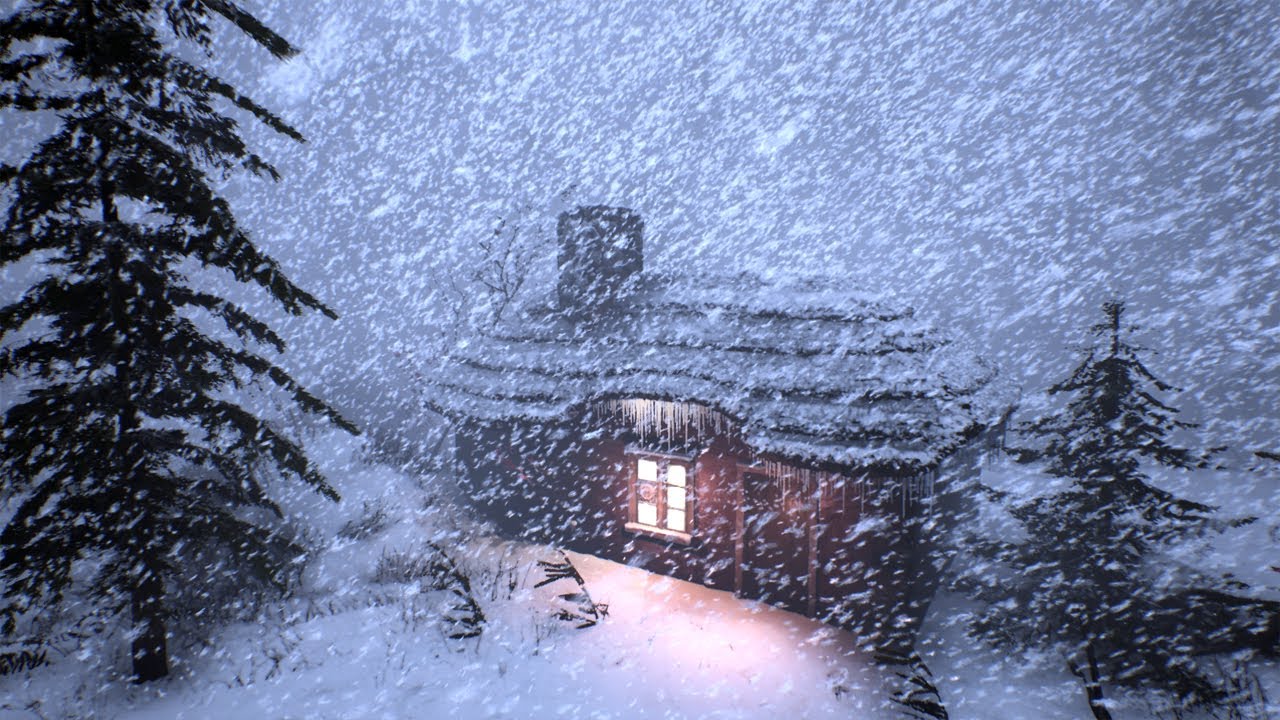 MONSTROUS STRONG SNOW STORM and howling wind sounds for sleeping, STRESS RELIEF, ASMR Sleep sounds