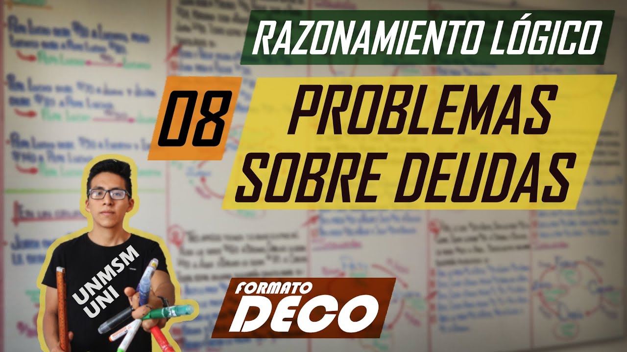PROBLEMAS SOBRE DEUDAS | RAZONAMIENTO LÓGICO