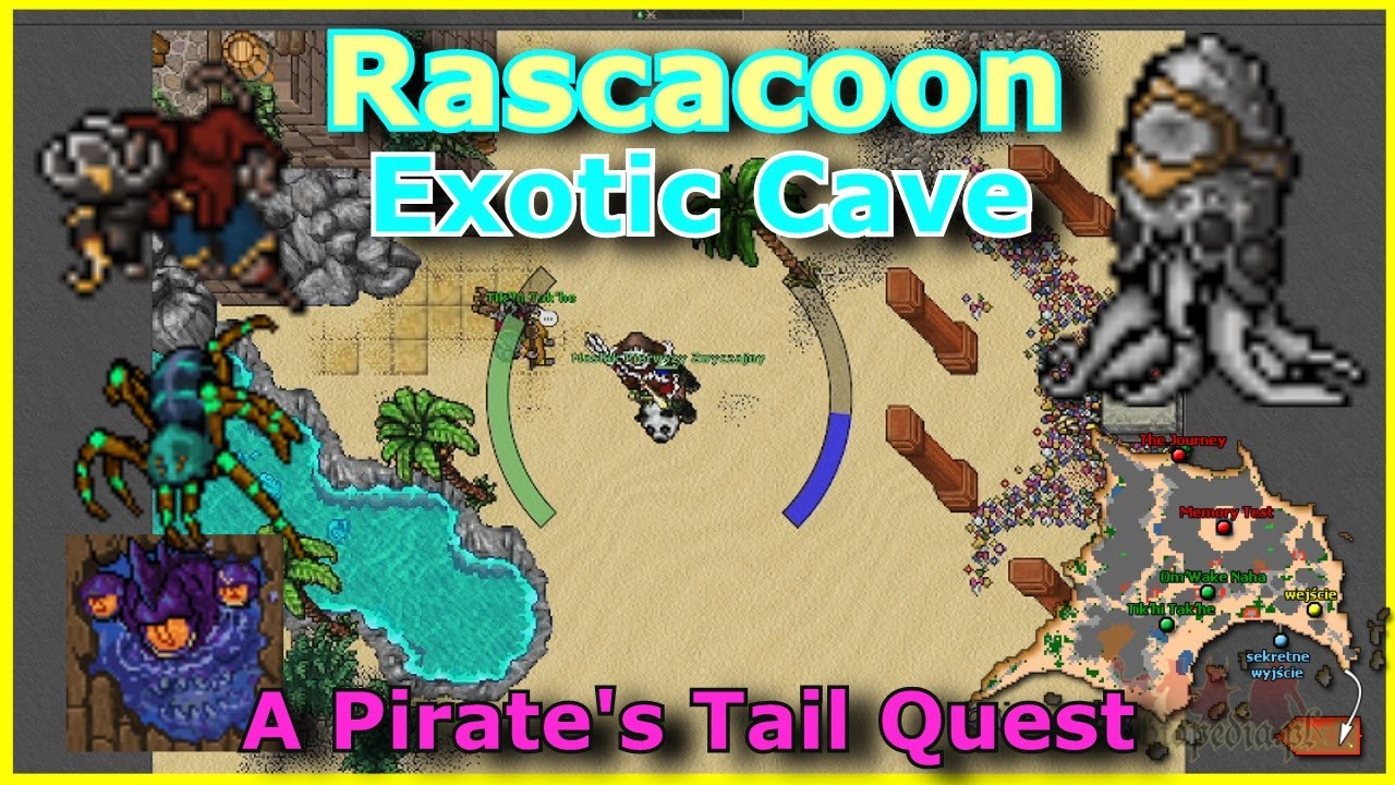 [A Pirate's Tail Quest] Wbijamy 1500 Punkt&oacute;w, dostęp do EXOTIC CAVE i skr&oacute;t na Rascacoon - TIBIA