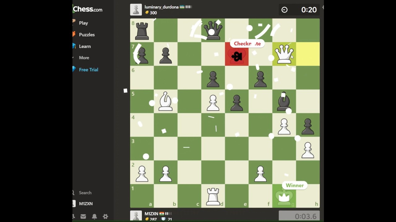 cooked my opponent in chess