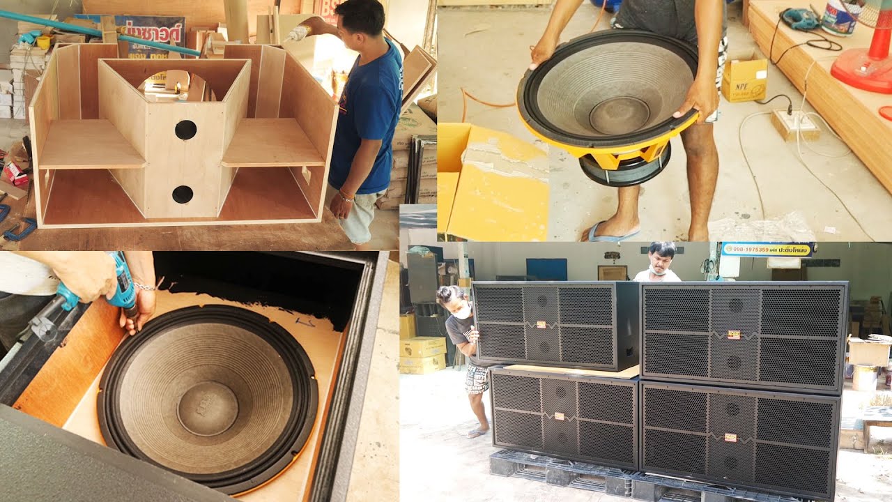 How to make a beautiful pair of 21 inch subwoofer speakers - The art of making speakers