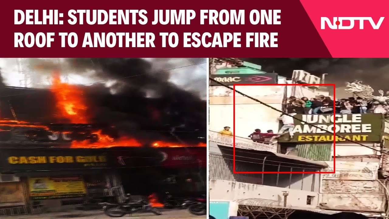 Rajouri Garden Fire News | Students Jump From One Roof To Another After Fire At Delhi Restaurant