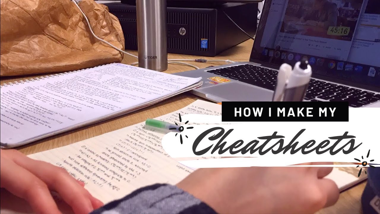 How to make CHEATSHEETS / SUMMARY SHEETS | Imperial Chemistry Student