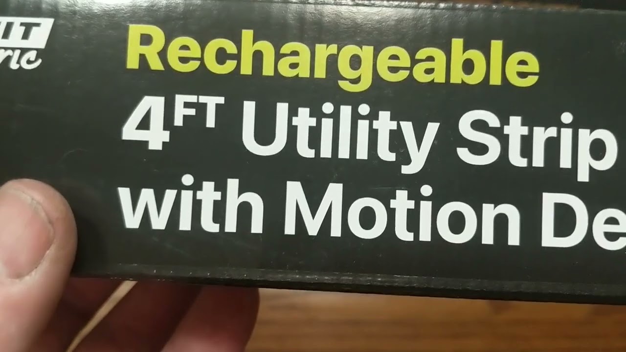 Fairmont and Feit rechargeable motion sensor detectable hutch light for toolbox