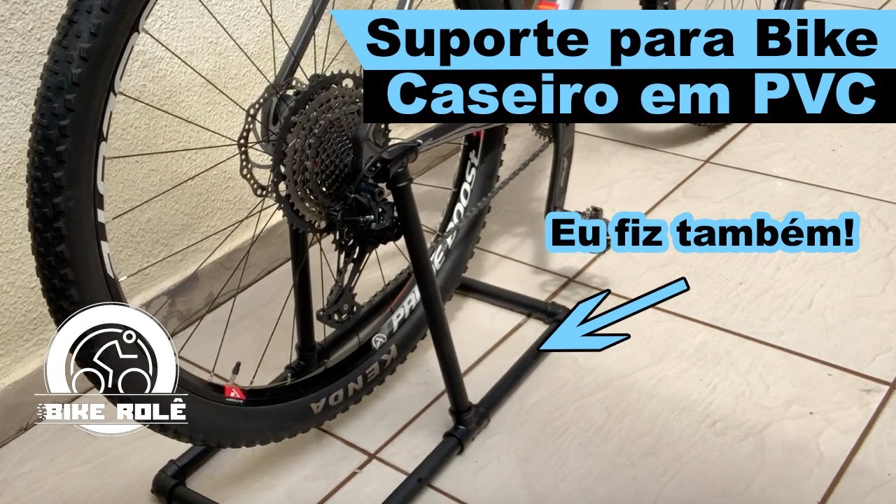 SUPORTE MANUTENÇÃO BIKE EM PVC CASEIRO - BARATO DEMAIS E FUNCIONAL.