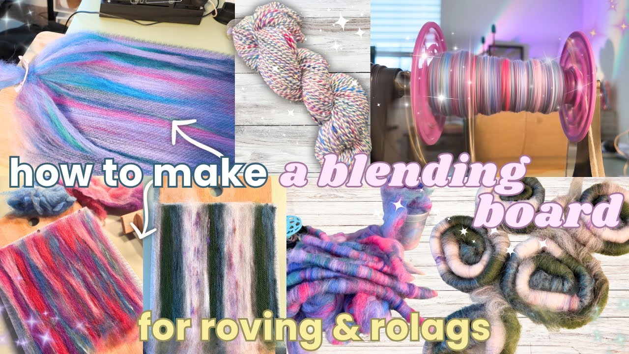 🧶 how to make a blending board for rolags & roving | spinning yarn