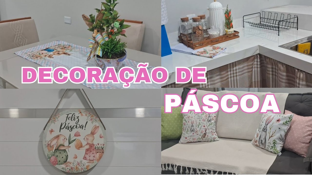 DECORANDO A CASA PARA A PÁSCOA 🐇🏠| MINHA PRIMEIRA DECORAÇÃO DE PÁSCOA 💐