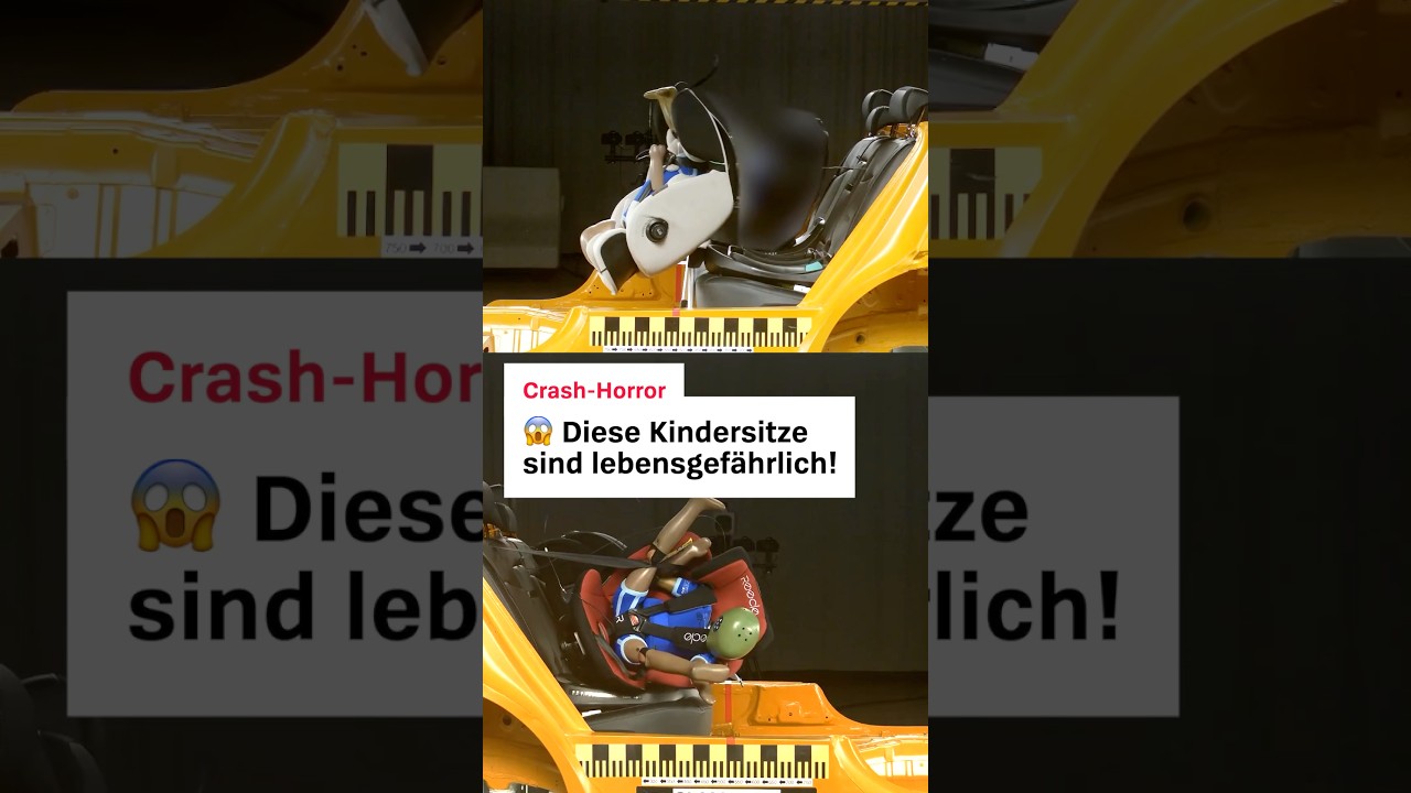 Crash-Horror: Diese Kindersitze sind lebensgefährlich! (Autokindersitz-Warnung Stiftung Warentest)