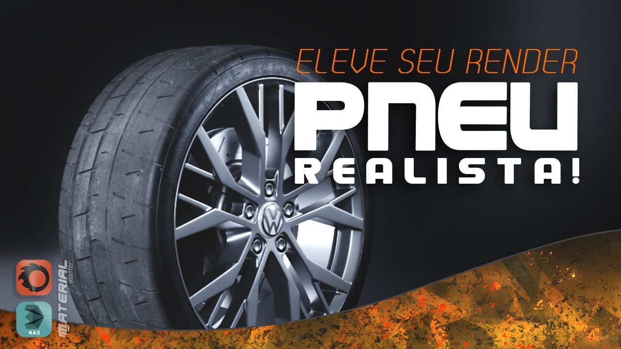 #003 - PNEU REALISTA | Dê um UP no seu render com este material! | 3DS Max + Corona Render