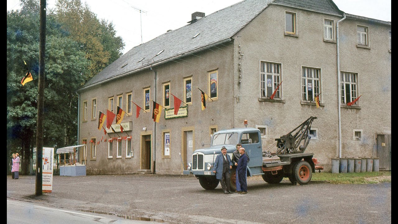 Jägersgrün und Morgenröthe-Rautenkranz am 24.9.1978 zum Empfang von Sigmund Jähn und Waleri Bykowski