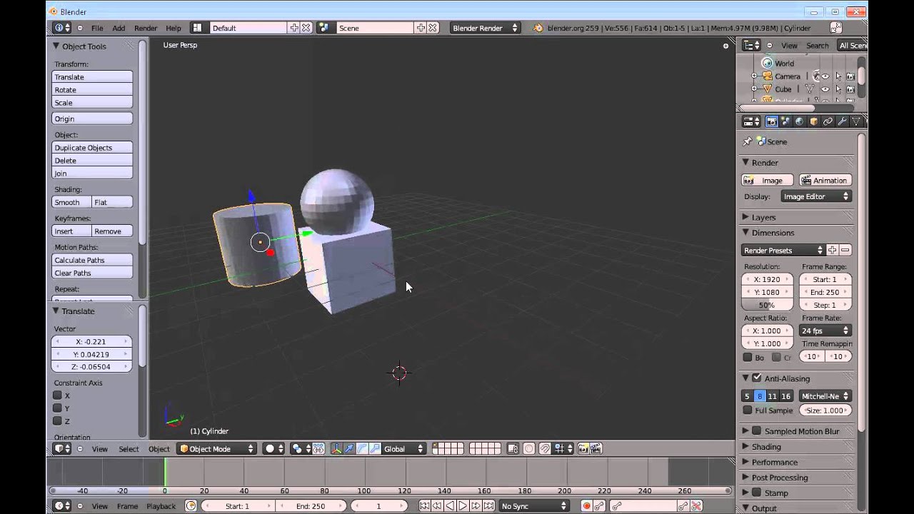 Videotutorial de Manipuladores en Blender 2.7, 2.6 y 2.5. En Español