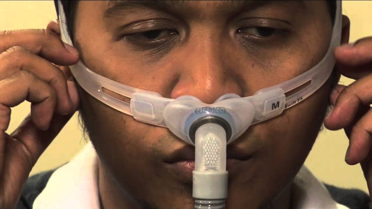 How to fit your ResMed CPAP nasal pillows mask