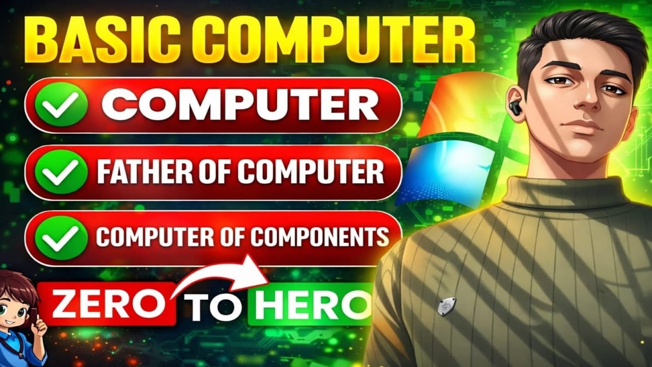 Computer Fundamentals in One Video | Father of Computer, Components & Basics