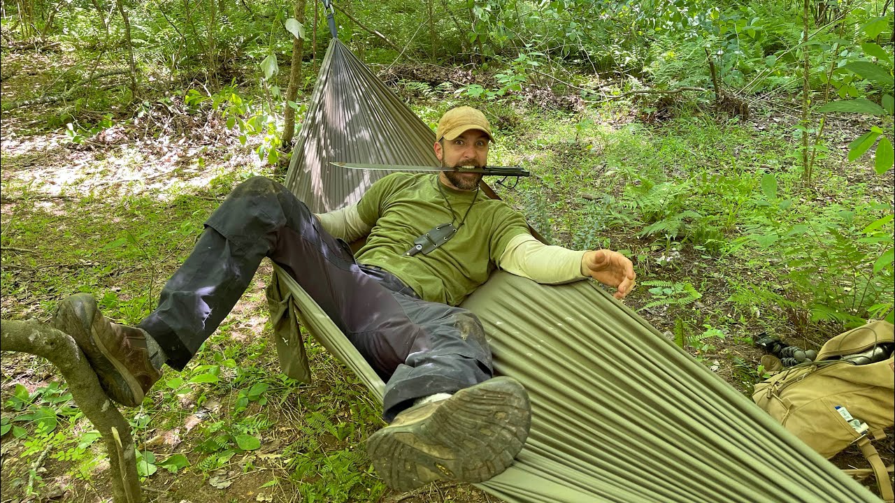 No trees? No problem! Advanced hammock camping setup