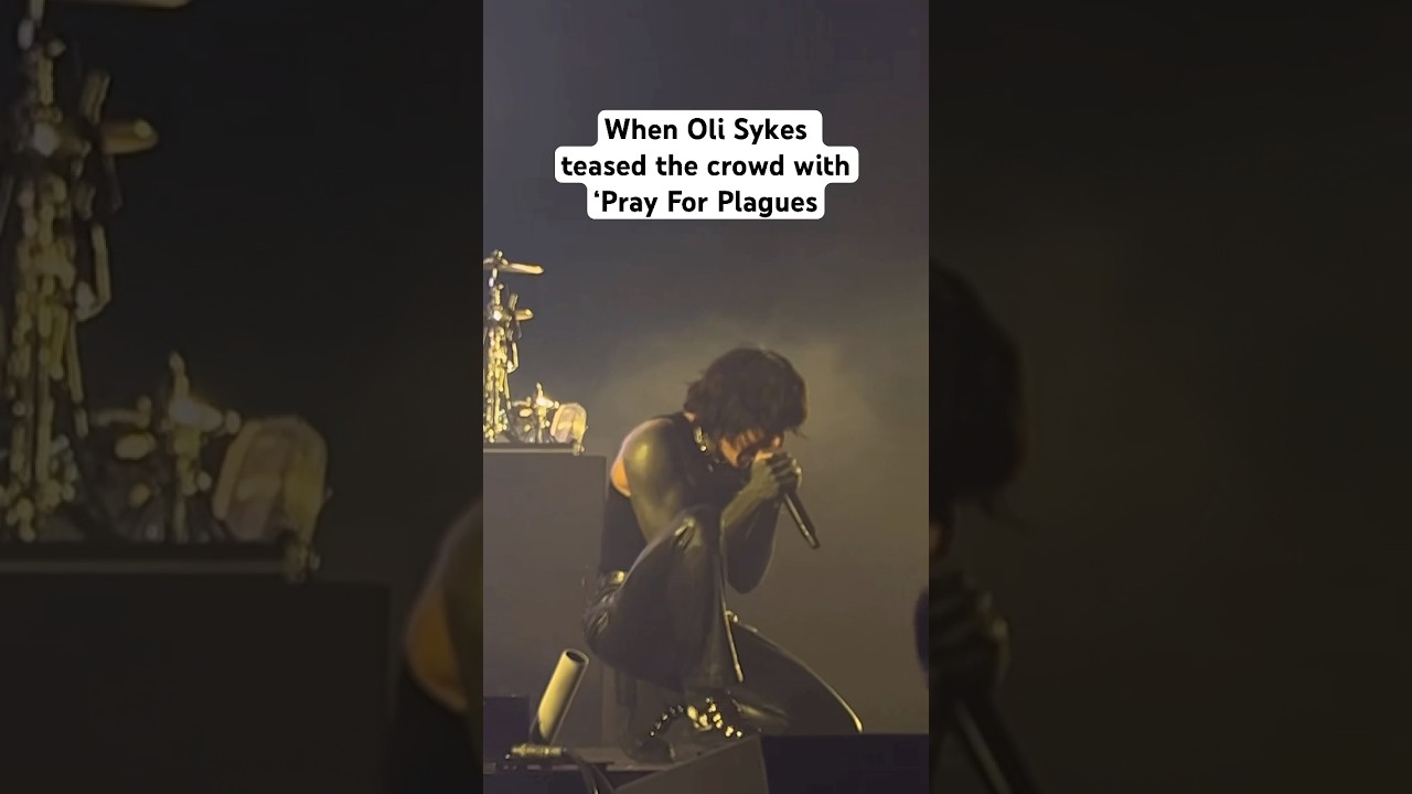 Oli Sykes Teasing &lsquo;Pray For Plagues&rsquo; to the Live Crowd 😂 #bringmethehorizon #bmth #deathcore