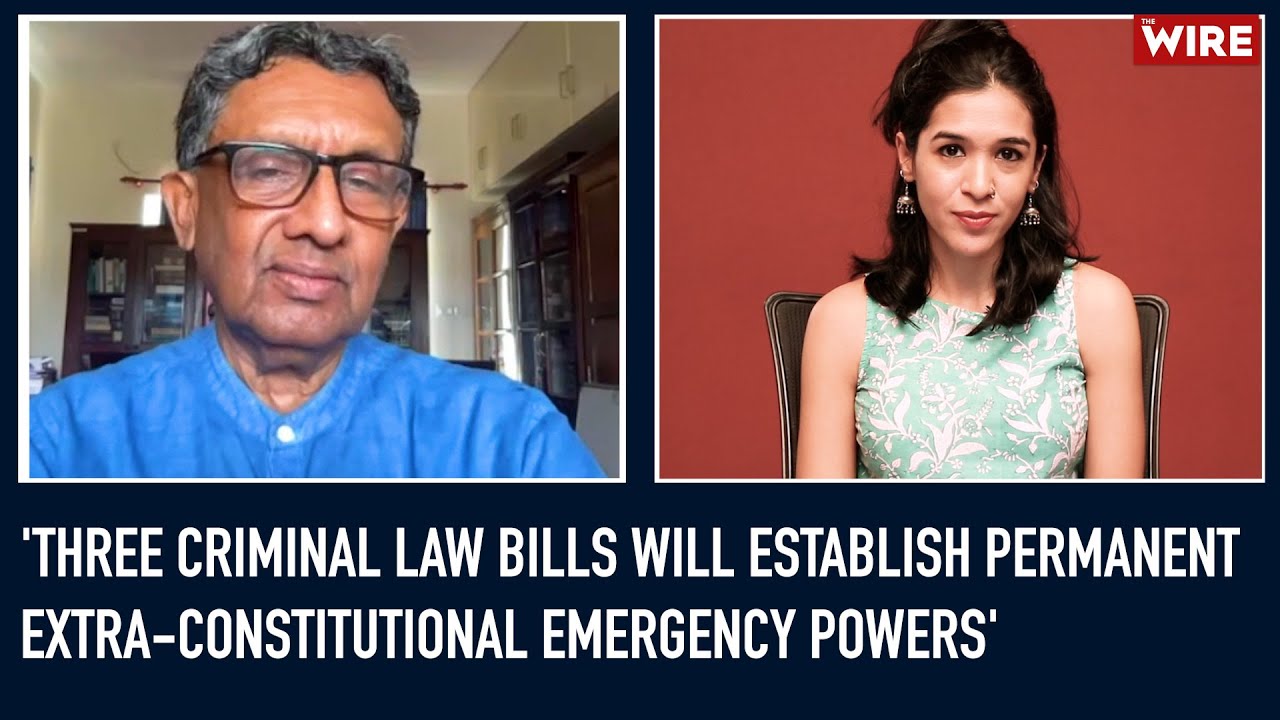 'Three Criminal Law Bills Will Establish Permanent Extra-Constitutional Emergency Powers'