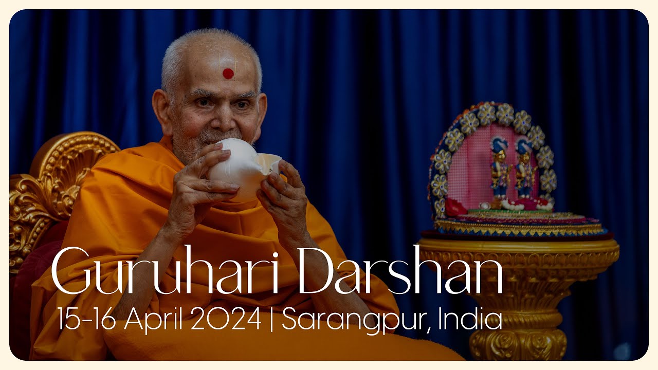 Guruhari Darshan, 15-16 Apr 2024, Sarangpur, India