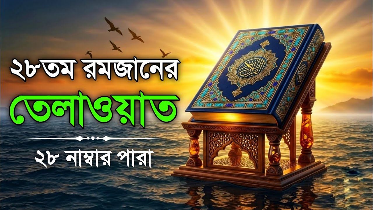 ২৮তম রমজান ২৮ নম্বর পারা তেলাওয়াত | 28st Ramadan Para 28 Quran Tilawat